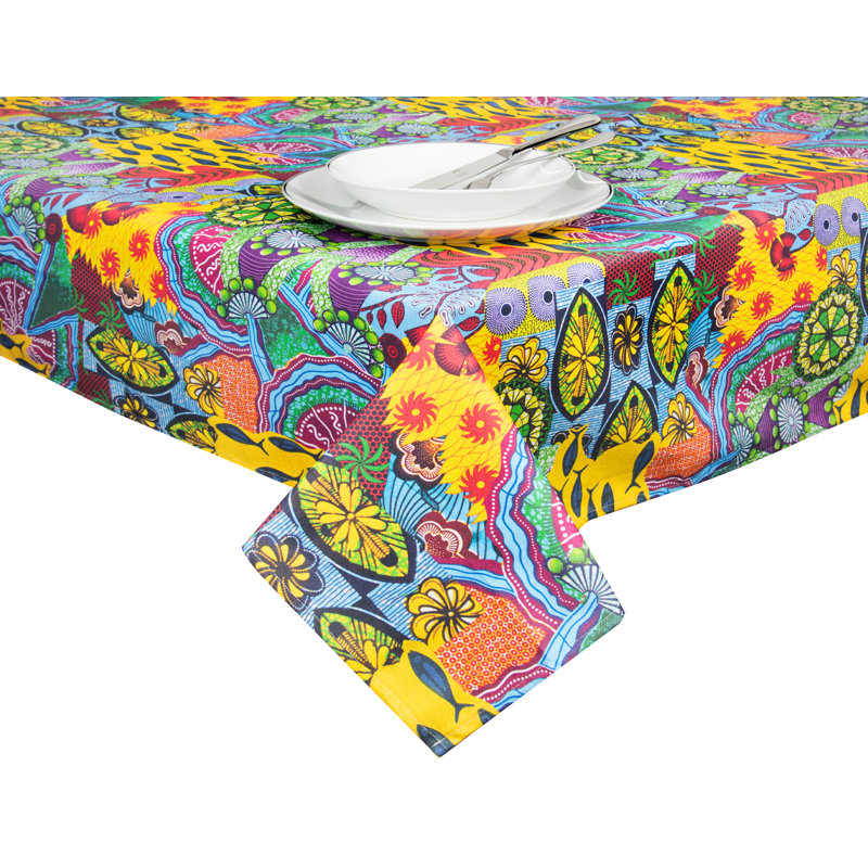Excelsa Afrika Tablecloth 140X240 Cm, 140cm W x 180cm L