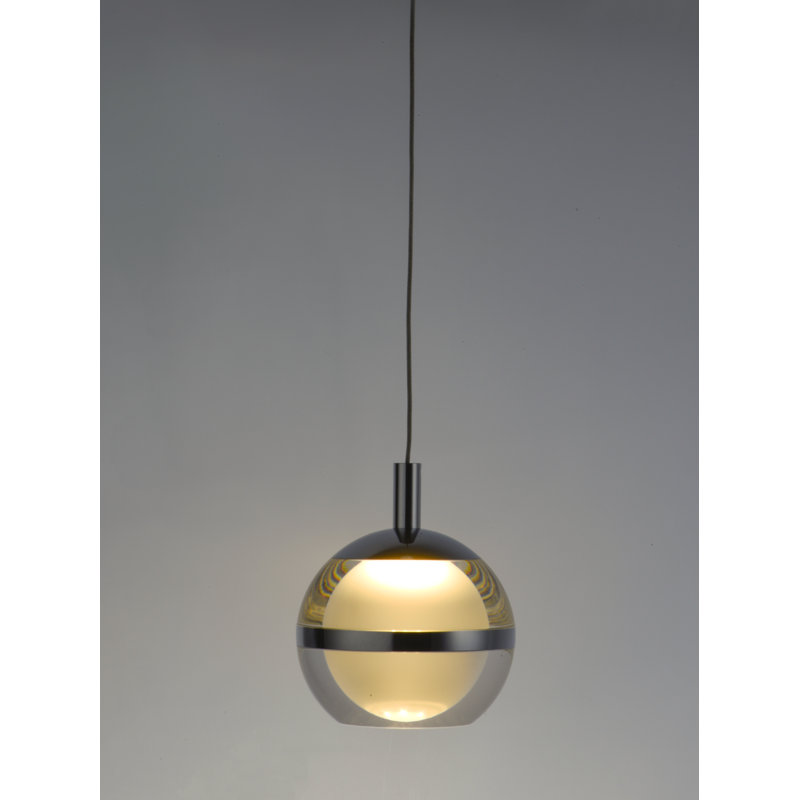 Eliset 8 - Light LED Cluster Pendant, Natural Aged Brass, Frosted/Gold