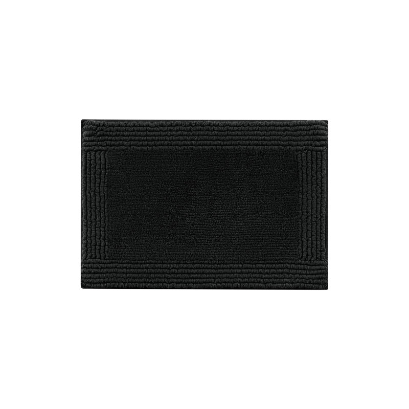 1 tapis de salle de bain réversible 100% coton 24 x 60 po 3000 g / m² - plateau de table de qualité supérieure, aspect dense, lavable à la machine, velours moyen 0,5