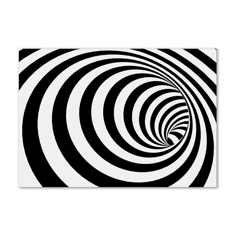 Spiral With Stripes - Wrapped Canvas Print