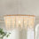 Lustre en bois gradué à 5 lumières à gradins