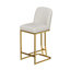 Ensemble de 2 chaises de bar de style moderne avec une conception simple, des tabourets hauts confortables au design créatif et des chaises de salle à manger flexibles convenant aux bars, aux restaurants ou aux comptoirs de cuisine-388635377