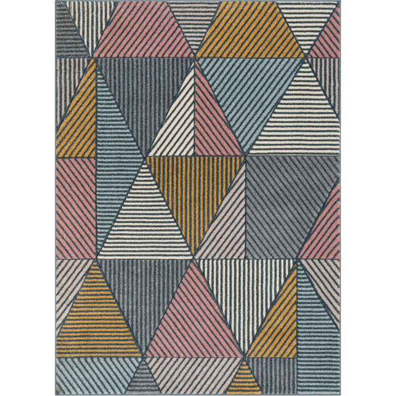Ruby Geometric Area Rug, Rectangle 160 x 220cm