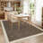 Modern Bordered Machine Washable Rug with Rubber Backing Non-Slip Low Pile Carpet for Living Room Bedroom Kitchen Dining Room-2041909088-2041909094