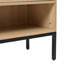 Armoire à chaussures en rotin avec tablettes réglables