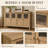 55.1" Sideboard Buffet Cabinet with Adjustable Shelves