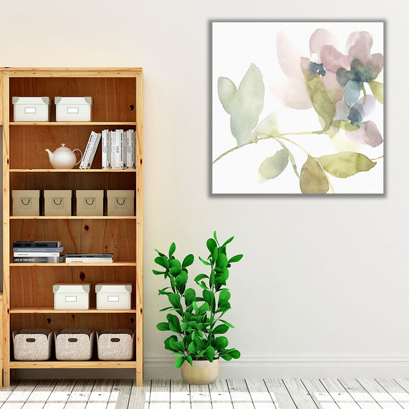 «Sweet Petals and Leaves II», reproduction d'art sur toile, H 24 po x l 24 po