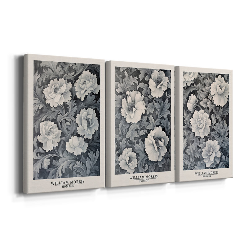 Série sur toile tendue sur mesure - 3 pièces, H 60 po x l 120 po