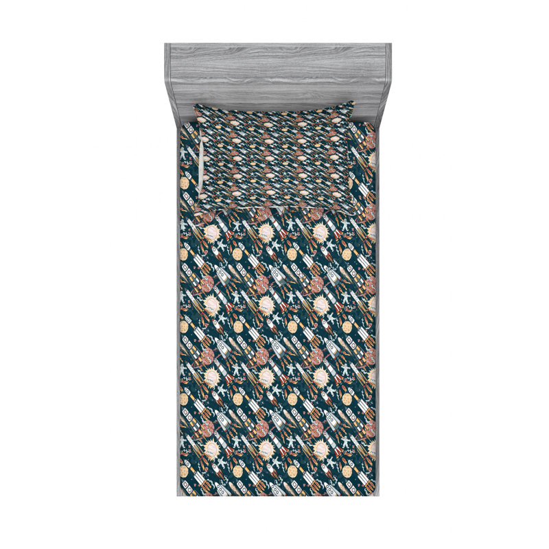 Microfiber Sheet Set, Twin XL Sheet Set with Fitted Sheet