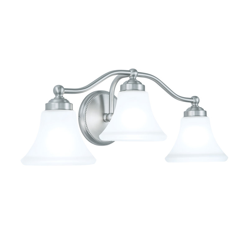 Éclairage pour meuble-lavabo à 3 lumières de 22,25 po Soleil - Nickel brossé