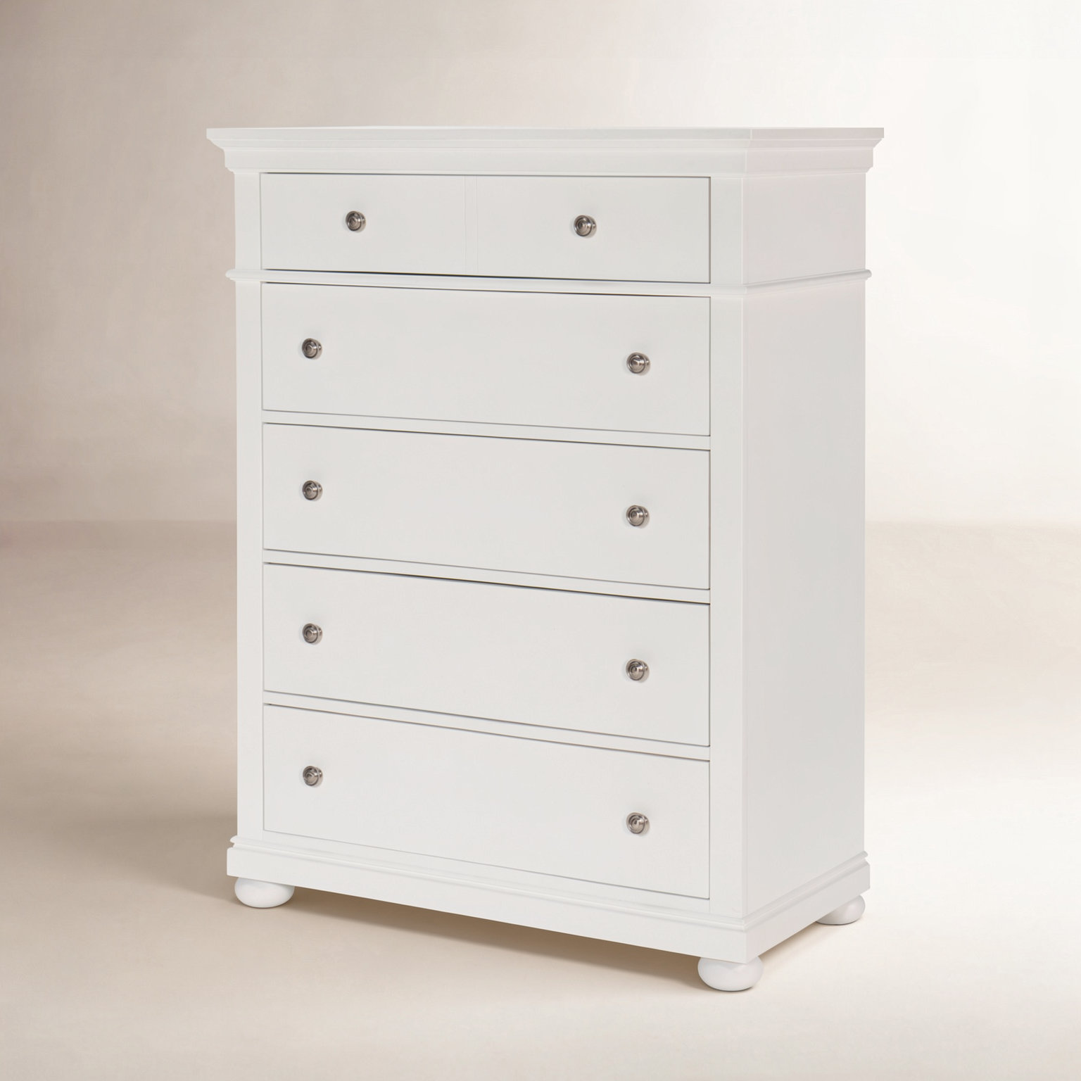 Jayden 5-Drawer Chest, White