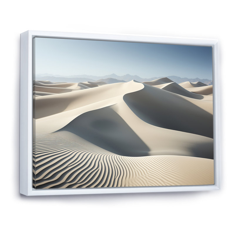 Markeda - Beach & Ocean Wall Decor, H 30 po x l 40 po x P 1,5 po, Cadre flottant blanc