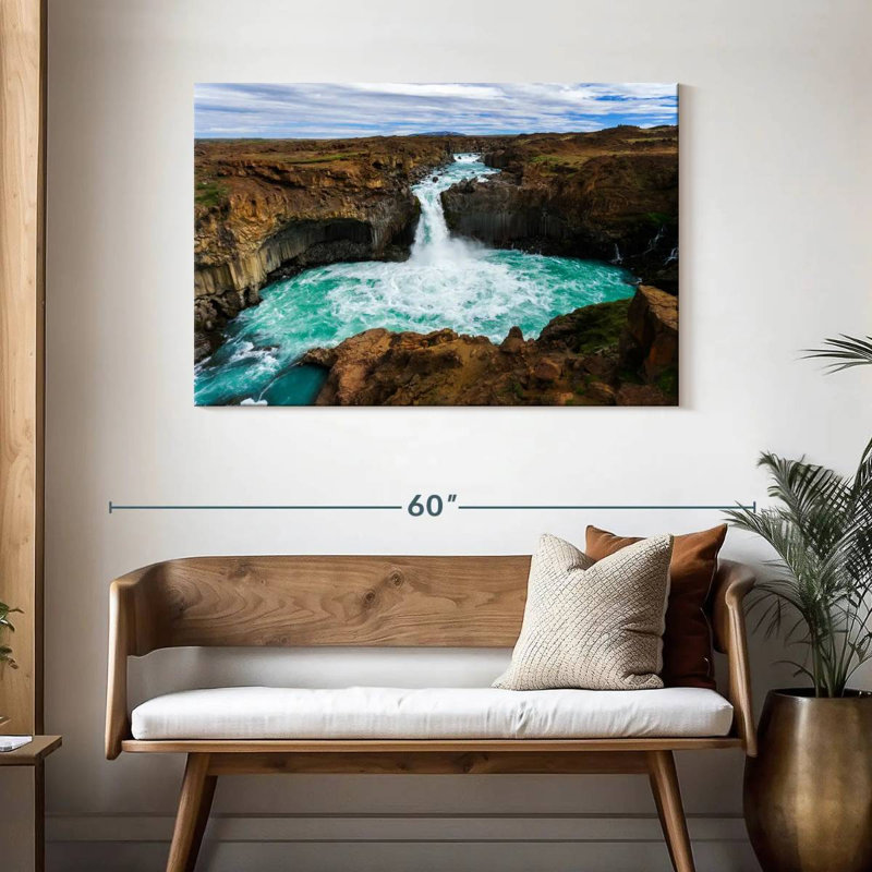 Incroyable cascade d'Aldeyjarfoss, H 30 po x l 45 po