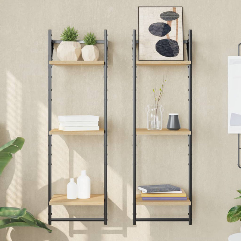 2 Piece Tiered Shelf,  Sonoma Oak