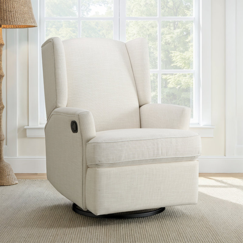 Swivel Reclining Glider, Umber Polyester Blend