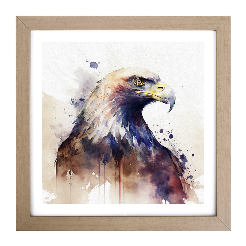 Single Picture Frame Print on Wood, Oak