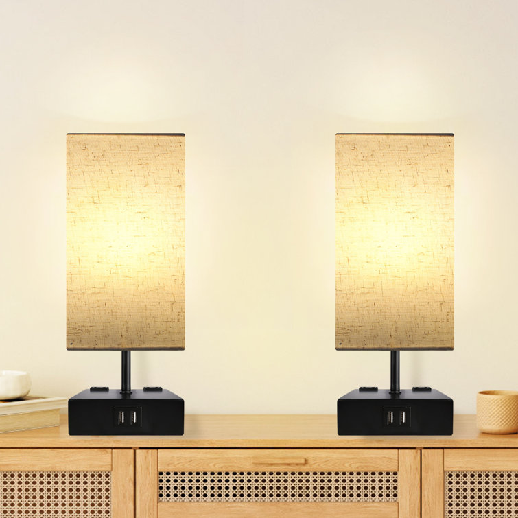 Jarold Metal USB Table Lamp For Bedroom