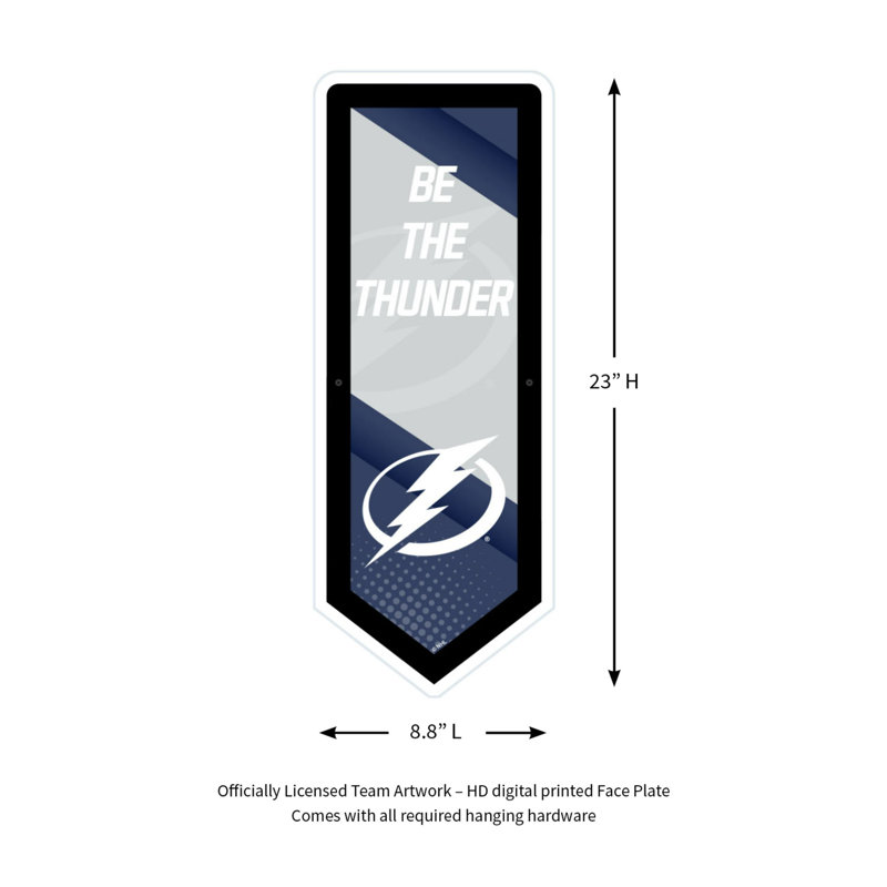Enseigne murale NHL Team Pennant, Tampa Bay Lightning
