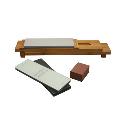 Zwilling JA Henckels Bob Kramer 6 Piece Glass Water Sharpening Stone Set