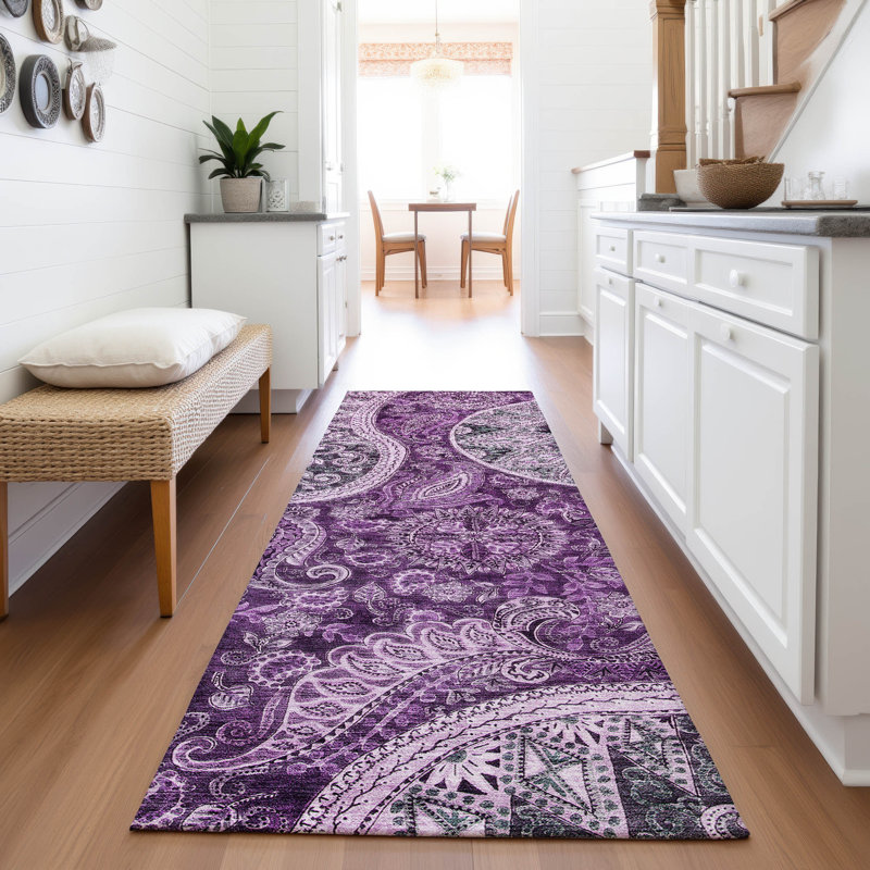 Tapis tourbillon de qualité supérieure lavable à la machine AMF1078, Tapis de couloir 2 pi 3 po x 7 pi 6 po
