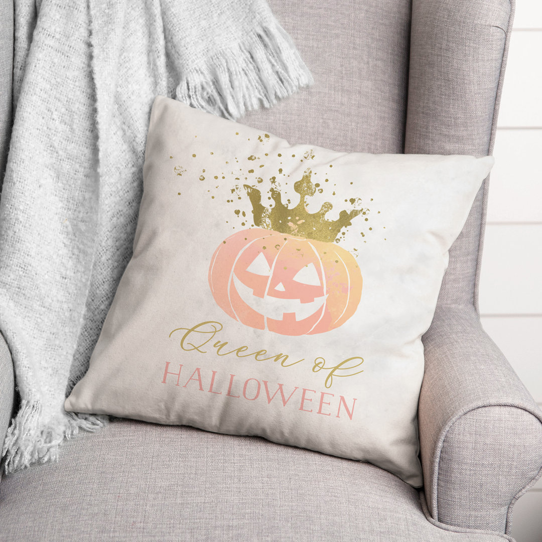  Queen of Halloween Square Pillow Cover & Insert Designs Direct Creative Group 