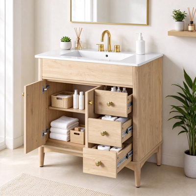 Freestanding Standard With Ceramic Top