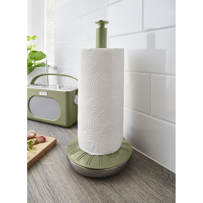 Swan Retro Towel Pole and Mug Tree, Green
