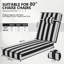 Coussins de chaise d'extérieur 80 po x 26 po x 4 po en oléfine (ensemble de 4)-98695247-90629548