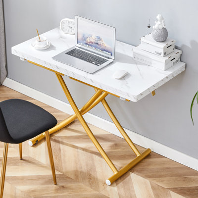 Table convertible de 43,3 po avec table pliante et base X-Lift réglable