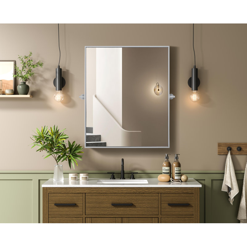 Miroir Amoura, Argent, 36 po x 30 po