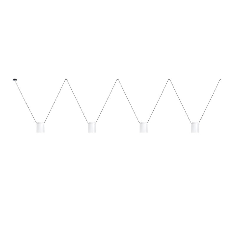 Auvent à attache latérale avec câble 4 cylindres, Blanc, H 47,13 po x l 157,5 po x P 6 po