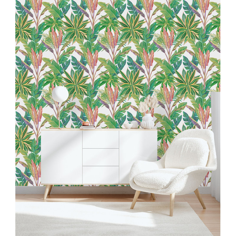 Panneau de papier peint Encinas, L 18,75 po x l 25 po, Vinyle