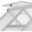 Serre en polycarbonate à structure en aluminium de 8 pi x 10 pi avec évent et gouttière de toit, ensemble d'extérieur robuste-119783979