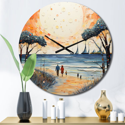 Horloge murale plage