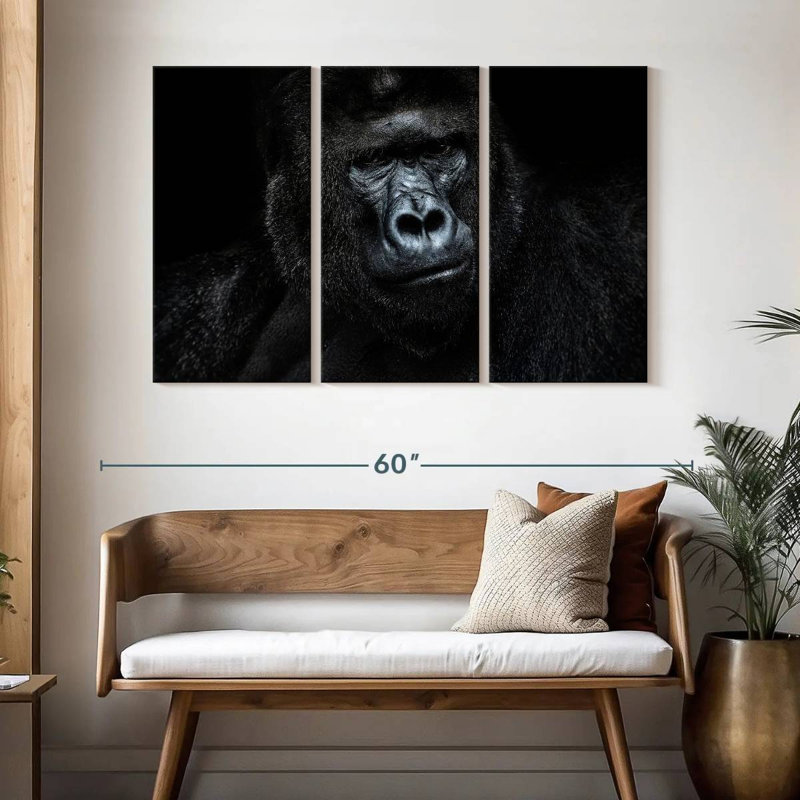 Brampt Serious Gorilla, 32" H x 50" W