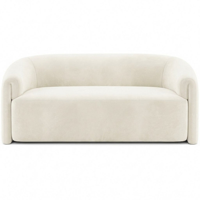 Solid Velvet | Velluto Fabric, White