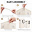Ensemble de panier à linge autoportant en tissu 50L et 100L, panier de rangement polyvalent pliable avec poignées de transport robustes