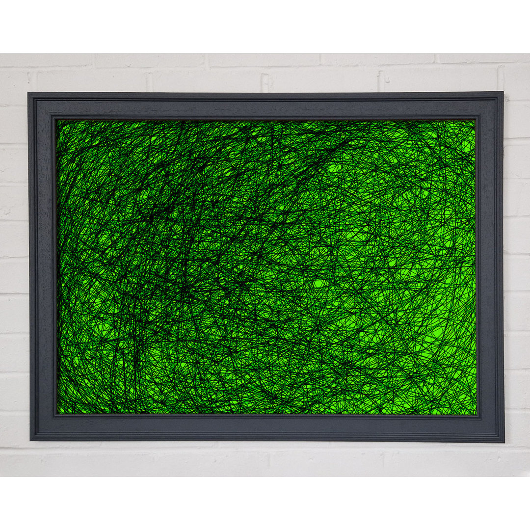 Gerahmtes Leinwandbild Space Matter Green