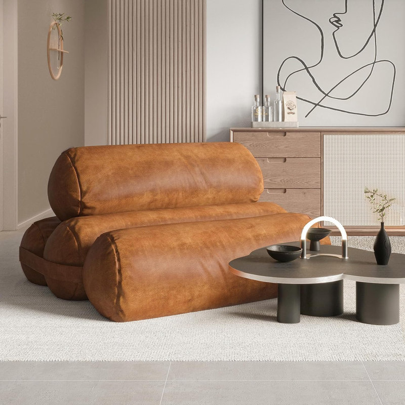 1 Seater Faux Leather Sofa