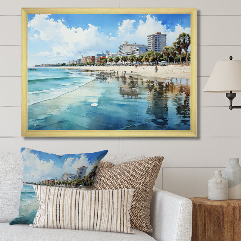 " Myrtle Beach South III ", Cadre doré à une seule photo, H 24 po x l 32 po x P 1 po