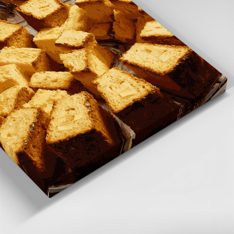 Art mural sur toile, Desserts Pound Cake, H 12 po x l 12 po