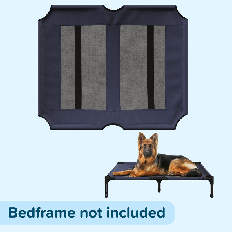 Housse pour lit pour chien PETMAker, Grand (l 36 po x P 30 po x H 7 po), Bleu très foncé