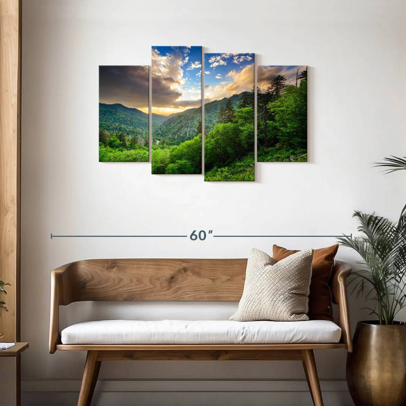Alvord Newfound Gap At Sunset, 27" H x 43" W