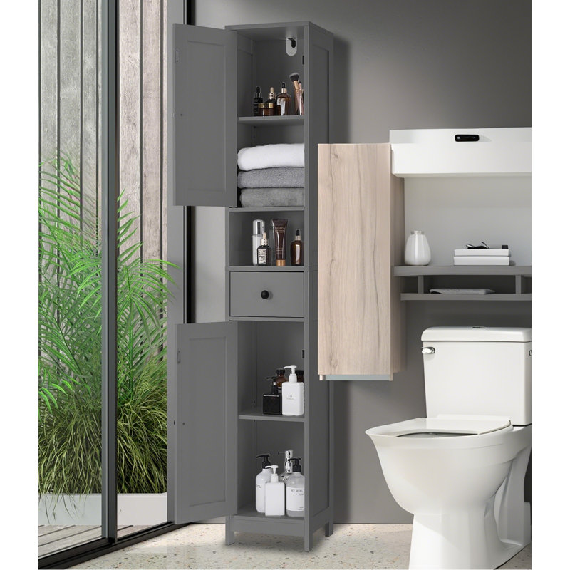 2 - Door Standard Accent Cabinet, Grey