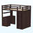 Gerrilyn Kids Twin Loft Bed with Drawers-22862743
