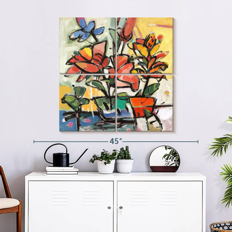 Southern Florals II, H 32 po x l 32 po
