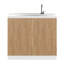 Kitchen Storage Cabinet With 2 Doors And 3 Shelf