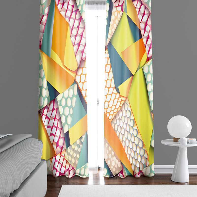 Rideau en polyester Dannapaola, L 56 po x L 78 po