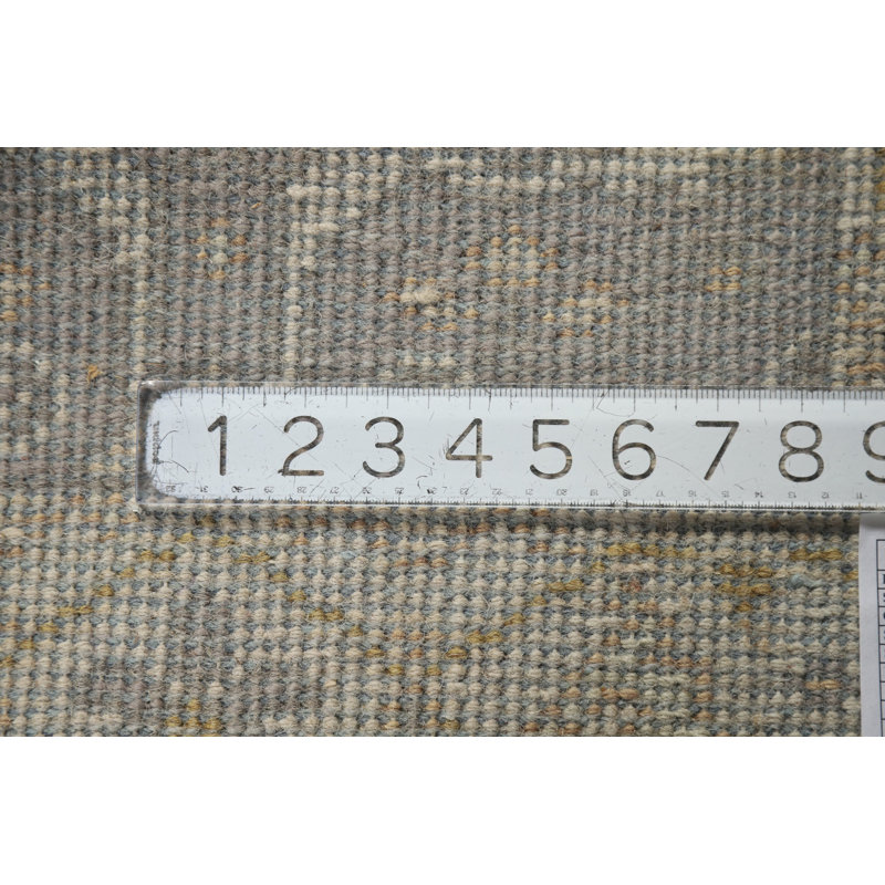 Tapis gris en laine gris Oushak 2x3