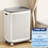 JOYBOS Large-capacity laundry basket with lid, equipped with wheels and handle, easy to roll to the laundry room or drying area. Built-in sorting compartment, storage basket for clothes and sundries，Practical Mother's Day Gift-2016340995
